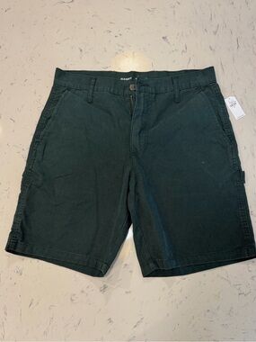 Old Navy Carpenter Shorts Mens 32 x 9" Inseam Forest Canopy Green Twill Loose